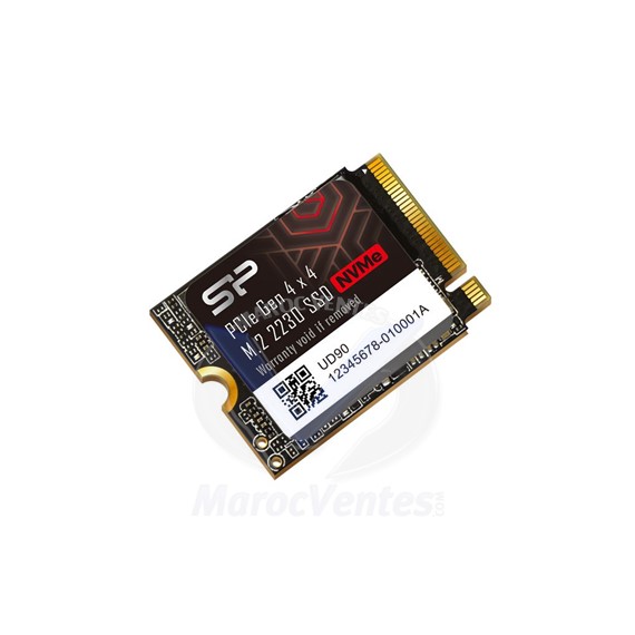 SILICON POWER M.2 500 GB PCIE NVME 2230 GEN 4X4 VITESSE DE LECTURE  4700 MO/S MB/S SP500GBP44UD9007